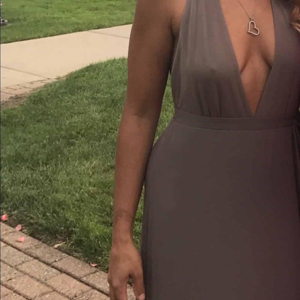 Grey/Mauve Backless BCBG MaxAzaria